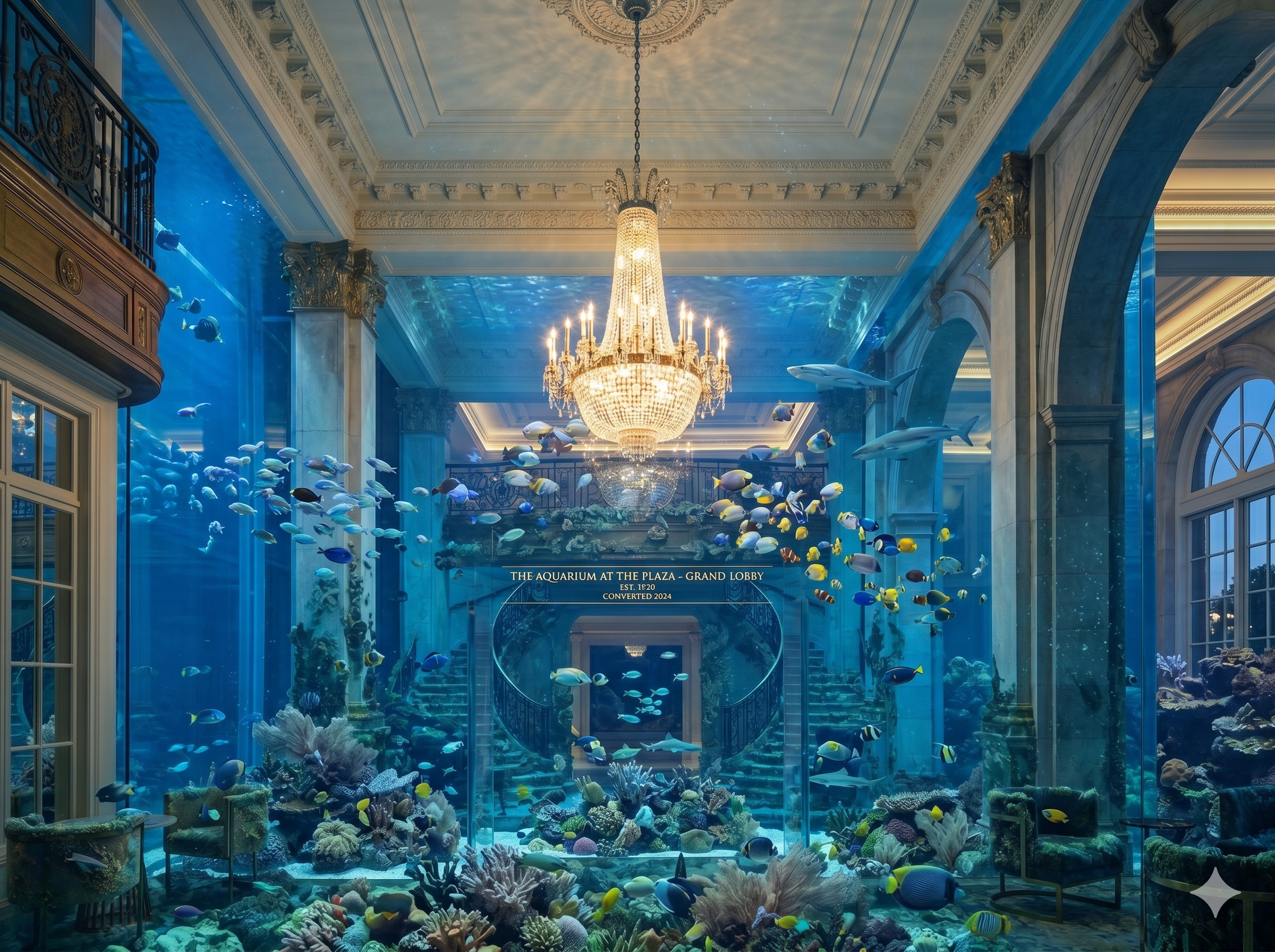Lobby aquarium