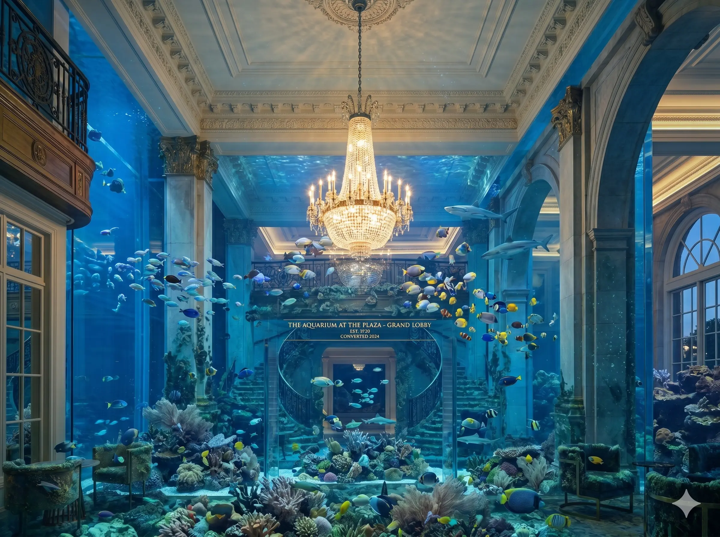 Lobby aquarium