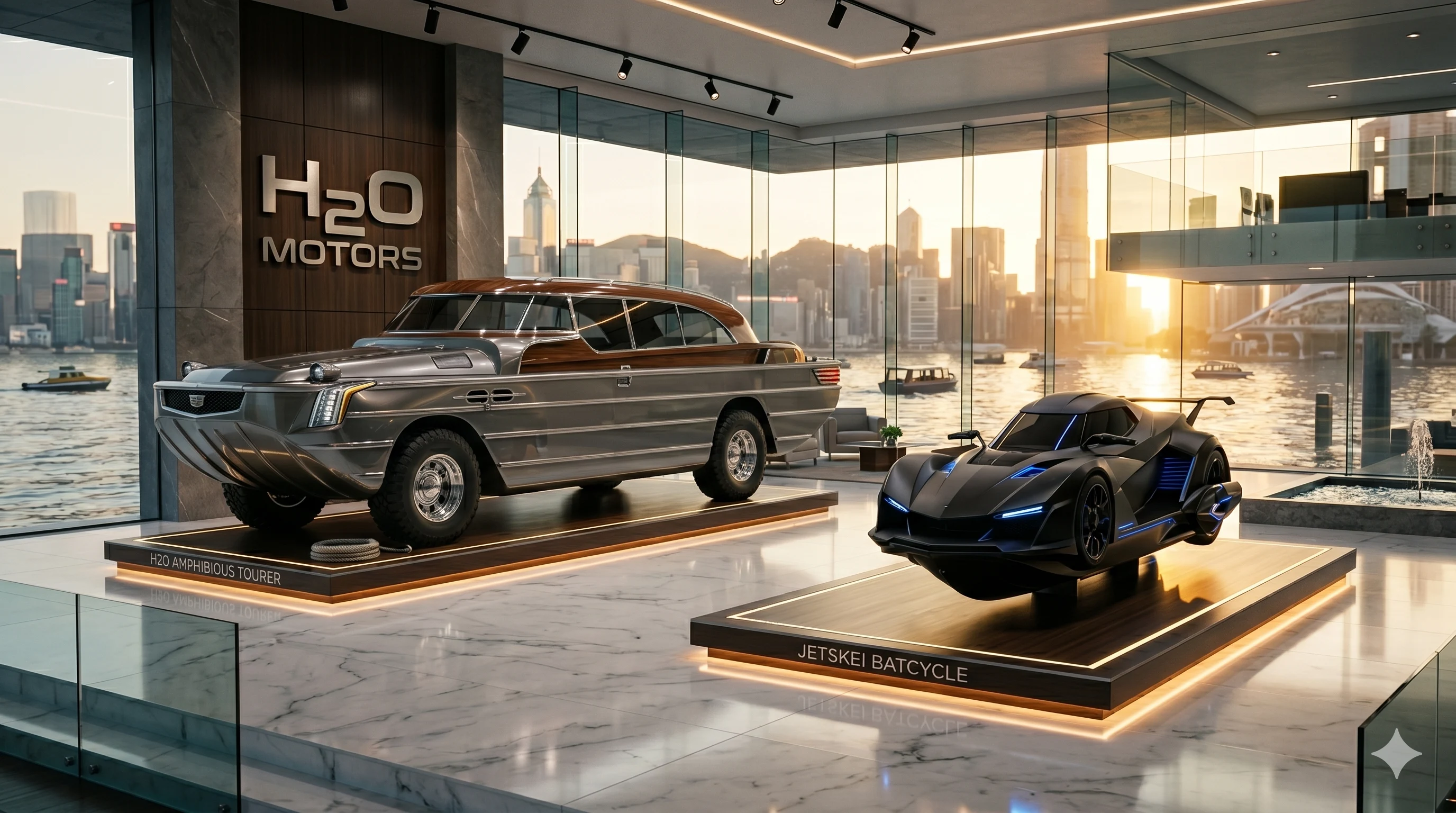 H2O Motors showroom interior